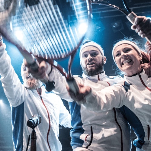 Tennis komiker, vært, konferencier